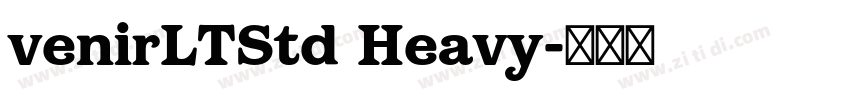 venirLTStd Heavy字体转换
